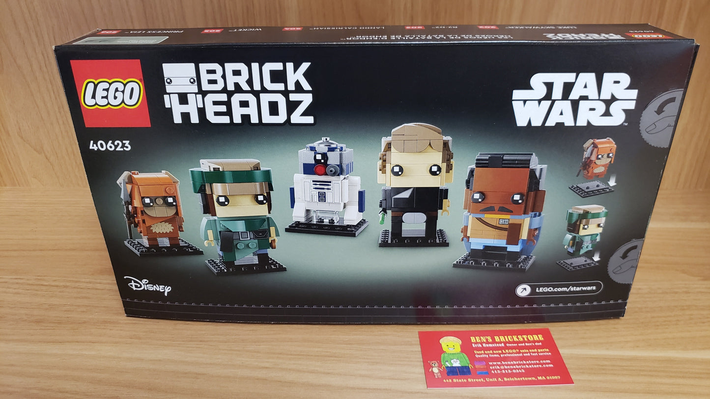 New, Complete LEGO® BrickHeadz Set 40623 - Star Wars Battle of Endor Heroes