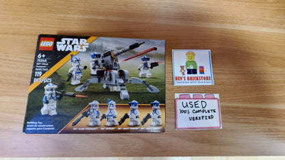 Used, Complete LEGO® Star Wars™ 501st Clone Troopers™ Battle Pack 75345 Building Toy Set (119 Pieces)