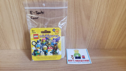 New, Complete LEGO® Collectible Minifigures Set col25-2 - E-Sports Gamer, Series 25 (Complete Set with Stand and Accessories)