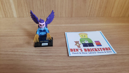 New, Complete LEGO® Collectible Minifigures Set col25-9 - Harpy, Series 25 (Complete Set with Stand and Accessories)