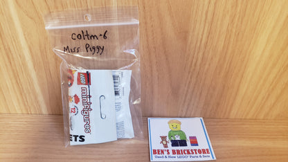 New, Complete LEGO® Collectible Minifigures Set coltm-6 - Miss Piggy, The Muppets (Complete Set with Stand and Accessories)