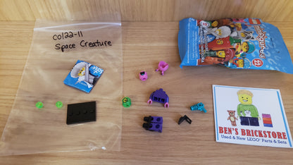 New, Complete LEGO® Set col22-11 - Space Creature, Series 22 Collectible Minifigures (Complete Set with Stand and Accessories)