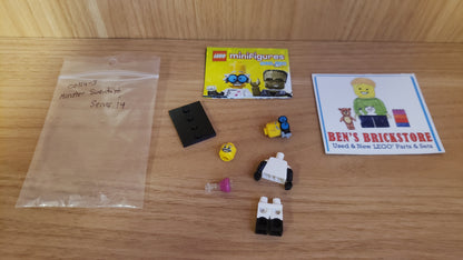 New/INCOMPLETE LEGO® Collectible Minifigures Set col14-3 - Monster Scientist, Series 14 (Complete Set with Stand and Accessories)