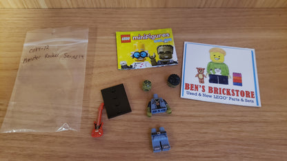 New, INCOMPLETE LEGO® Collectible Minifigures Set col14-12 - Monster Rocker, Series 14 (Complete Set with Stand and Accessories)