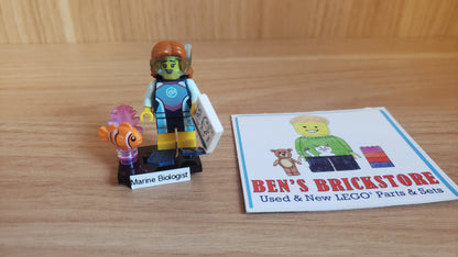 New, Sealed LEGO® Collectible Minifigures Set col29-2 Marine Biologist, Series 29 (Complete Set with Stand and Accessories)