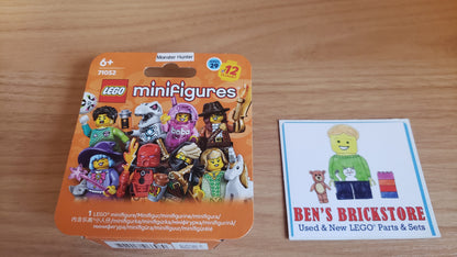New, Sealed LEGO® Collectible Minifigures Set col29-4 Monster Hunter, Series 29 (Complete Set with Stand and Accessories)