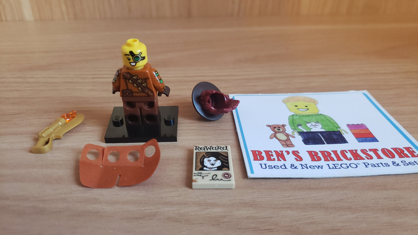 New, Sealed LEGO® Collectible Minifigures Set col29-4 Monster Hunter, Series 29 (Complete Set with Stand and Accessories)
