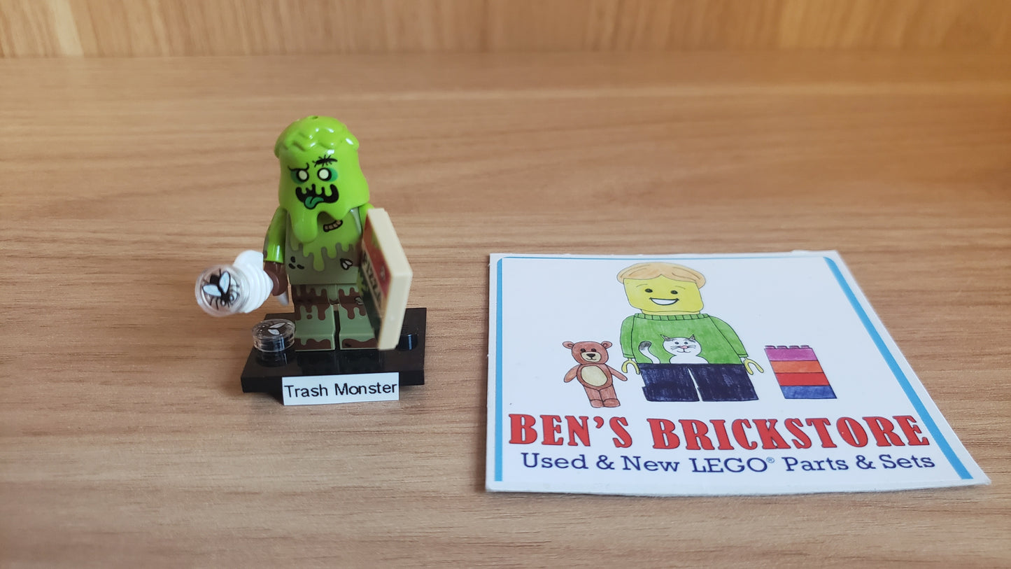 New, Sealed LEGO® Collectible Minifigures Set col29-6 Trash Monster, Series 29 (Complete Set with Stand and Accessories)