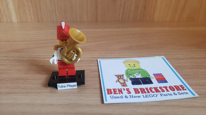 New, Sealed LEGO® Collectible Minifigures Set col29-8 Tuba Player, Series 29 (Complete Set with Stand and Accessories)