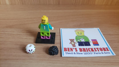 New, Sealed LEGO® Collectible Minifigures Set col29-9 Soccer Goalkeeper, Series 29 (Complete Set with Stand and Accessories)