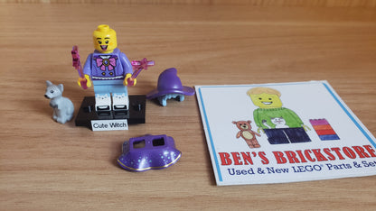 New, Sealed LEGO® Collectible Minifigures Set col29-10 Cute Witch, Series 29 (Complete Set with Stand and Accessories)