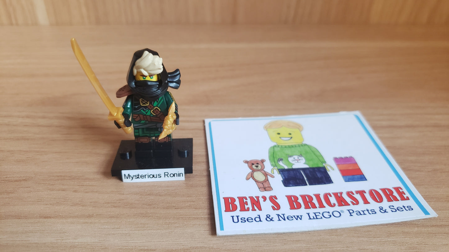 New, Sealed LEGO® Collectible Minifigures Set col29-11 Mysterious Ronin, Series 29 (Complete Set with Stand and Accessories)