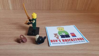 New, Sealed LEGO® Collectible Minifigures Set col29-11 Mysterious Ronin, Series 29 (Complete Set with Stand and Accessories)