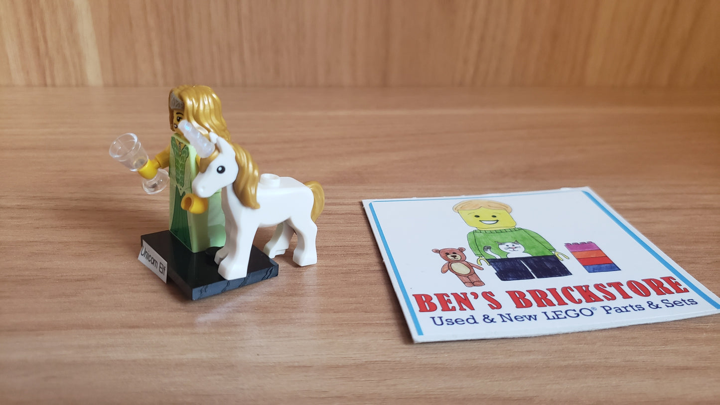 New, Sealed LEGO® Collectible Minifigures Set col29-12 Unicorn Elf, Series 29 (Complete Set with Stand and Accessories)