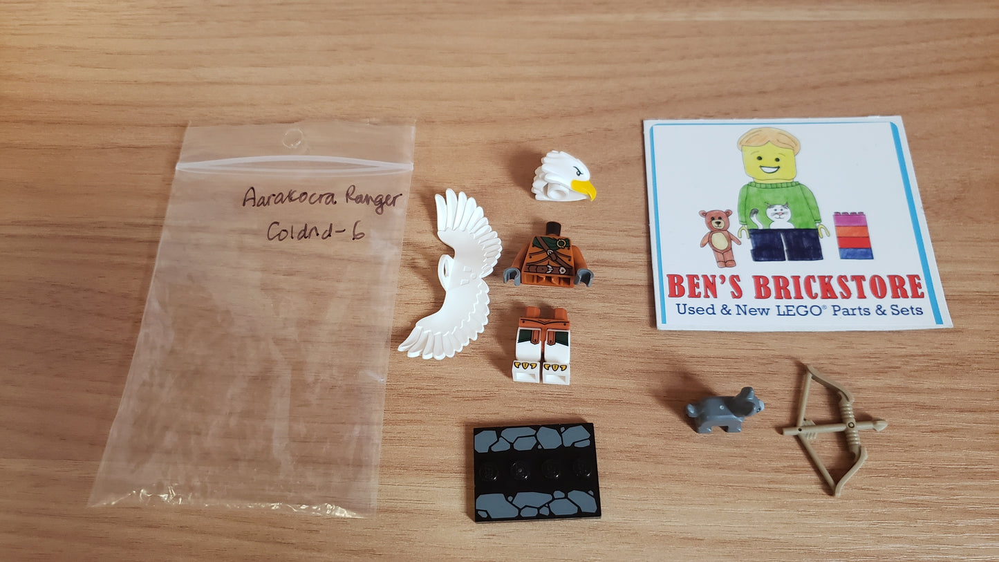 New, INCOMPLETE LEGO® Collectible Minifigures Set coldnd-6 - Aarakocra Ranger, Dungeons & Dragons (Complete Set with Stand and Accessories)