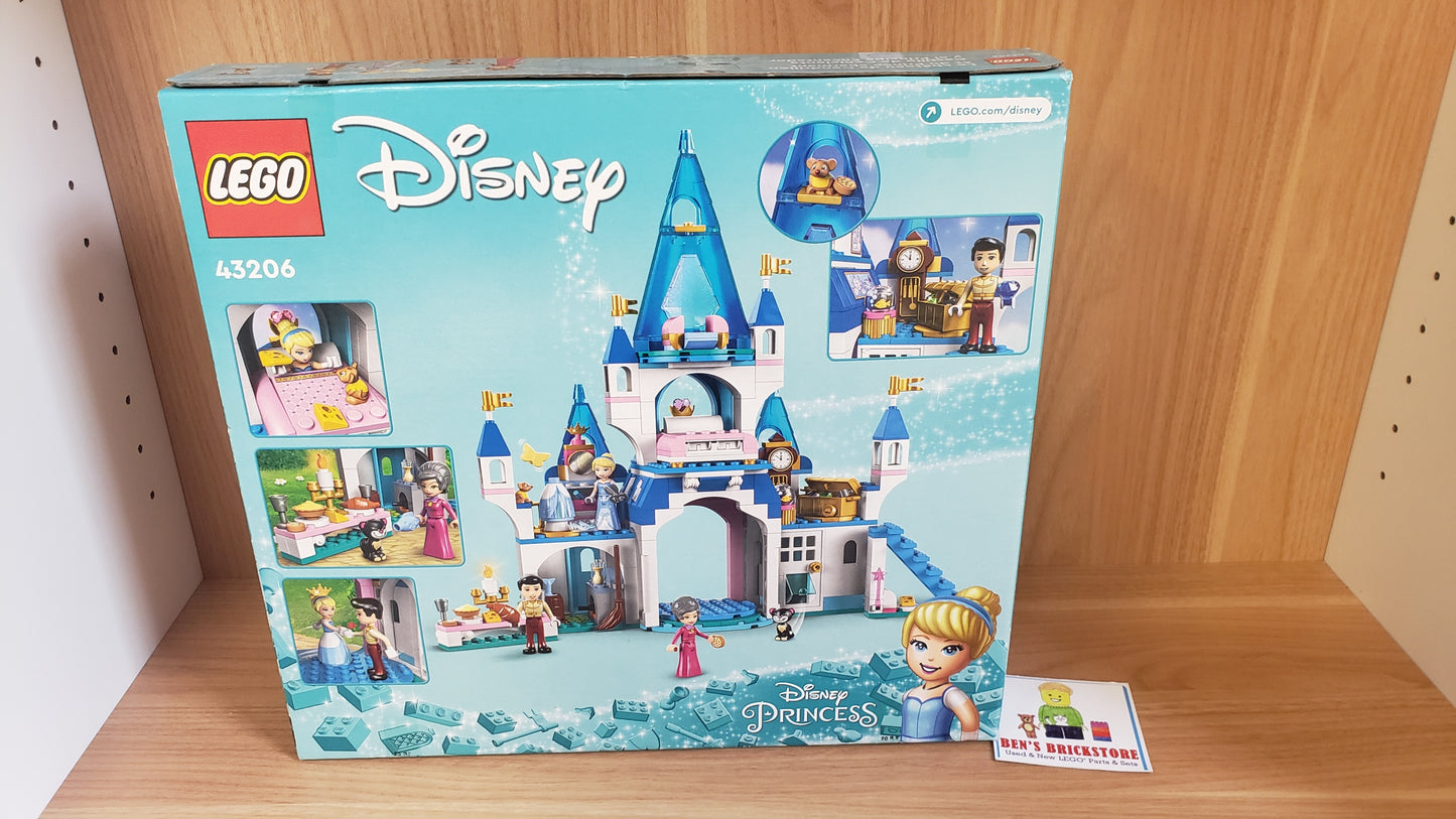 New, Sealed, DAMAGED BOX LEGO® Disney Cinderella and Prince Charming’s Castle 43206 (365 Pcs)